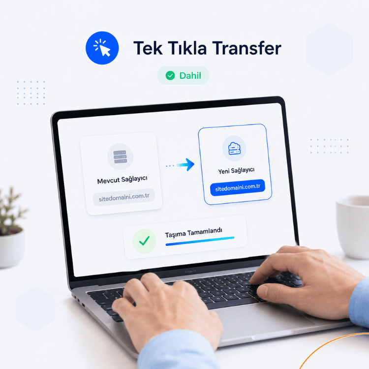 Tek tıkla alan adı transferi