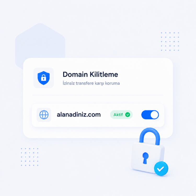 Domain kilitleme ve güvenlik